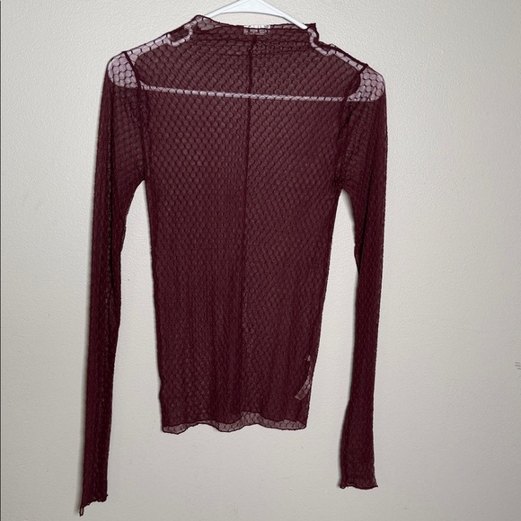 NWOT Free People Intimately Minding My Business Sheer Turtleneck Top - Picture 5 of 14